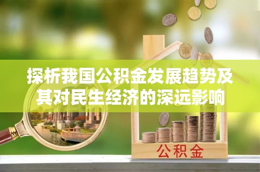 双桥探析我国公积金发展趋势及其对民生经济的深远影响